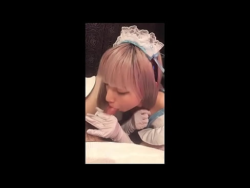 ❤️ Japanese Idol [mayuka], franskur vinnukonubúningur, 1. hluti, blástur og hristur af sér með húðkrem ☑  Kynlíf hjá okkur ❌❤